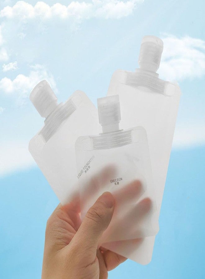 KALLORY 13Pack Travel Pouches for Toiletries,TSA Approved,Portable Containers,Stand Up Pouch,Refillable Travel Accessories for Shampoo Conditioner Lotion Soap Liquids (30/50/100ml) - Image 4